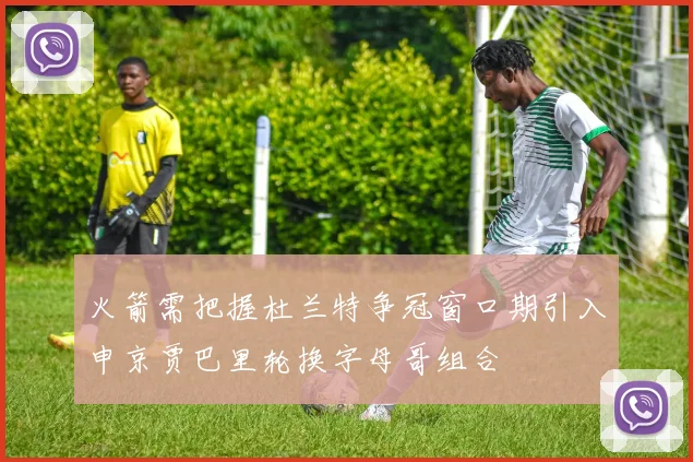火箭需把握杜兰特争冠窗口期引入申京贾巴里轮换字母哥组合
